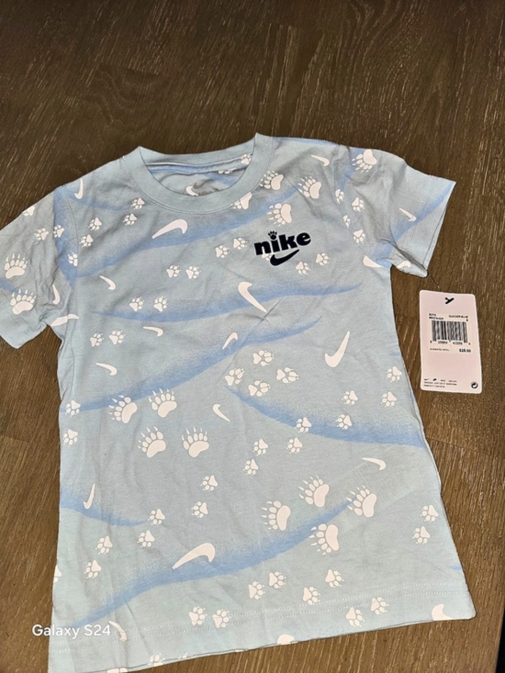 Nike Tee Short Sleeve Blue Boys 5 NWT